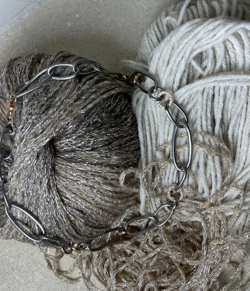 Anteo Girocollo in oro bianco e giallo cod: 3592  (S)