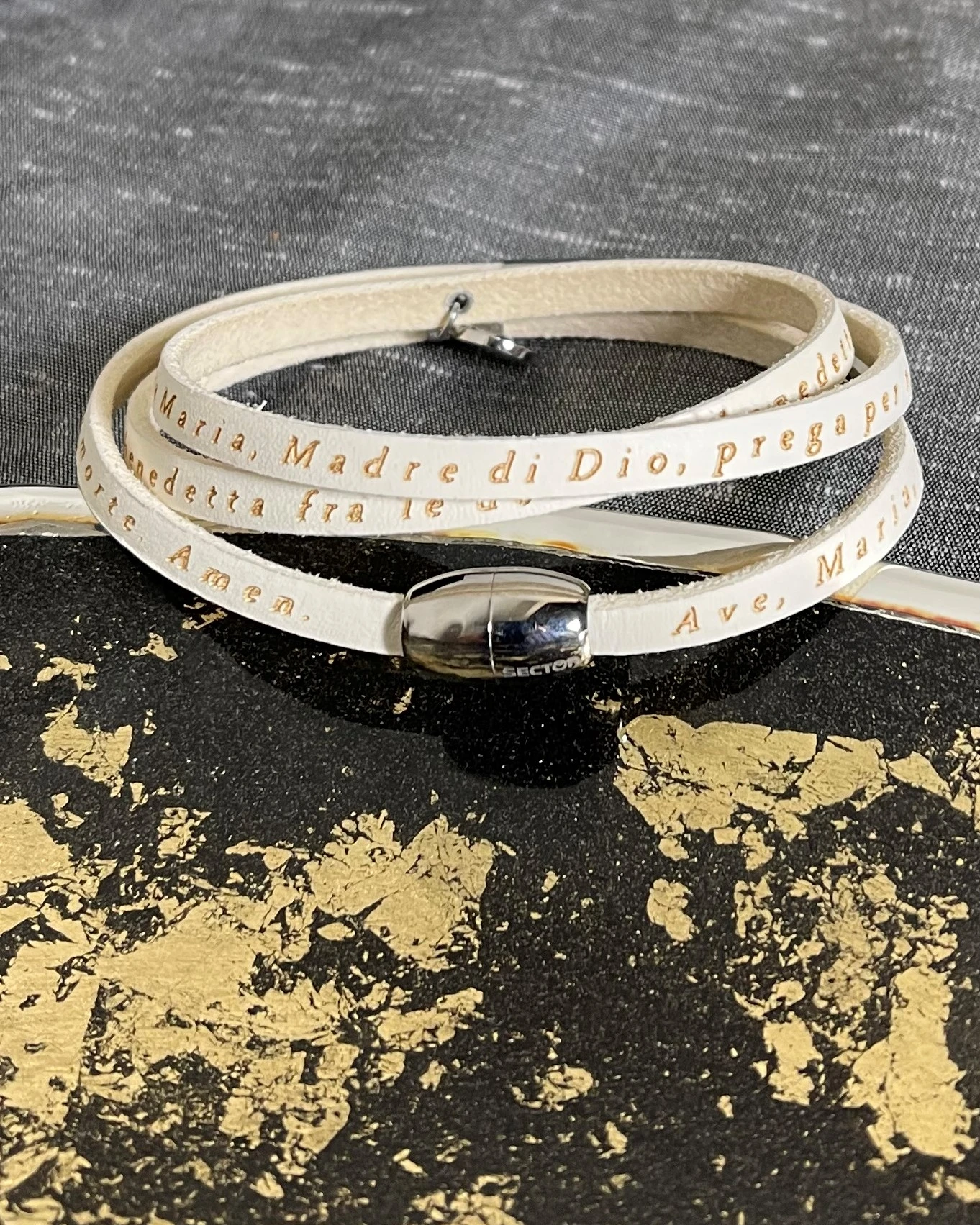 Sector bracciale in pelle e acciaio cod:  SADO11