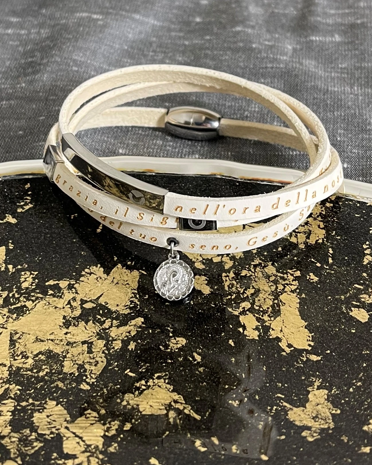 Sector bracciale in pelle e acciaio cod:  SADO11