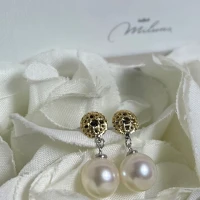 Miluna Orecchini  in oro con Perle cod: PER254BG