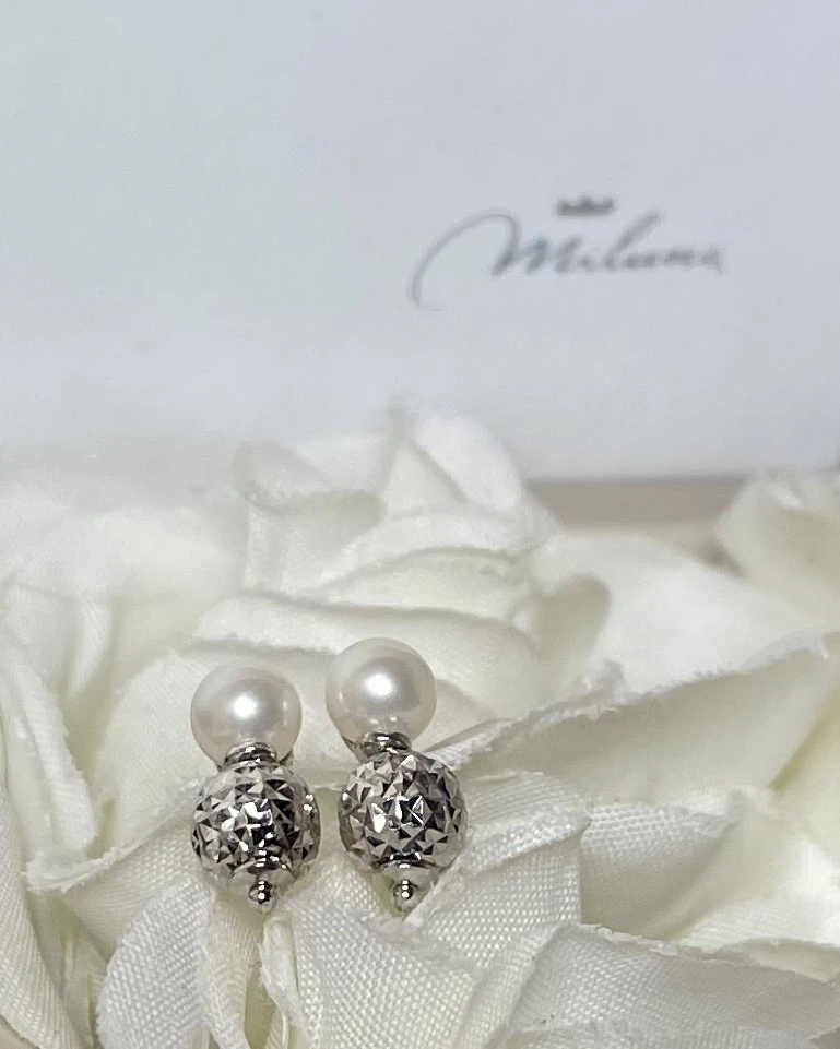 Miluna Orecchini  in oro con Perle cod: PER2138