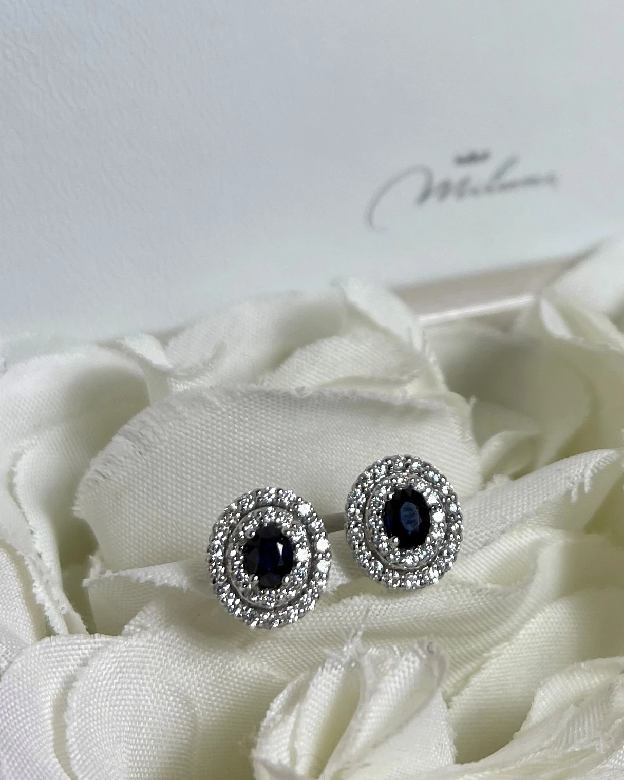 Miluna Orecchini in oro con Zaffiri e brillanti cod: ERD2541