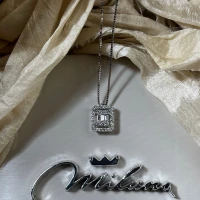 Miluna Collana oro bianco con brillanti cod: CLD4382