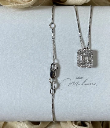 Miluna Collana oro bianco con brillanti cod: CLD4382