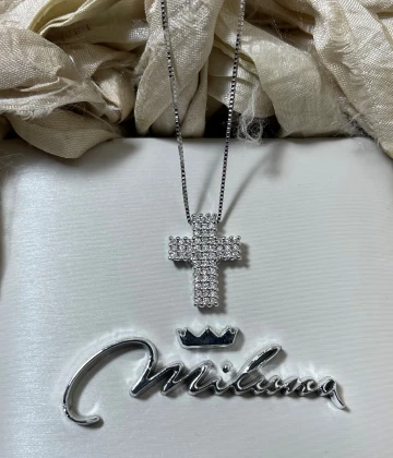 Miluna Collana oro bianco con brillanti cod: CLD3972