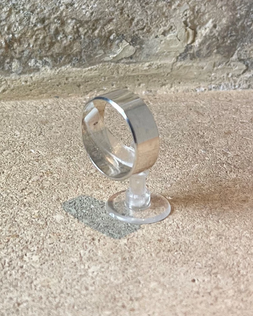 Anello argento bianco giacomo prova