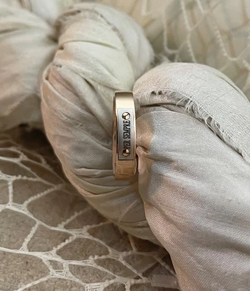 Anteo Fede in oro rosa "Per Sempre" cod:130814  (S)