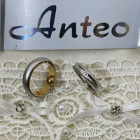 Anteo fede in oro bianco con brillanti  cod: 0236B (S)