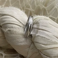 Anteo fede in oro bianco con brillanti  cod: 0236B (S)