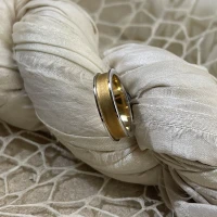 Anteo fede in oro bianco e giallo  cod: JT140  (S)