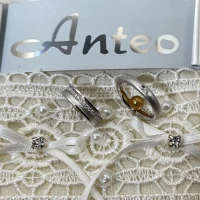 Anteo fede in oro bianco con brillanti  cod: 9820B  (S)