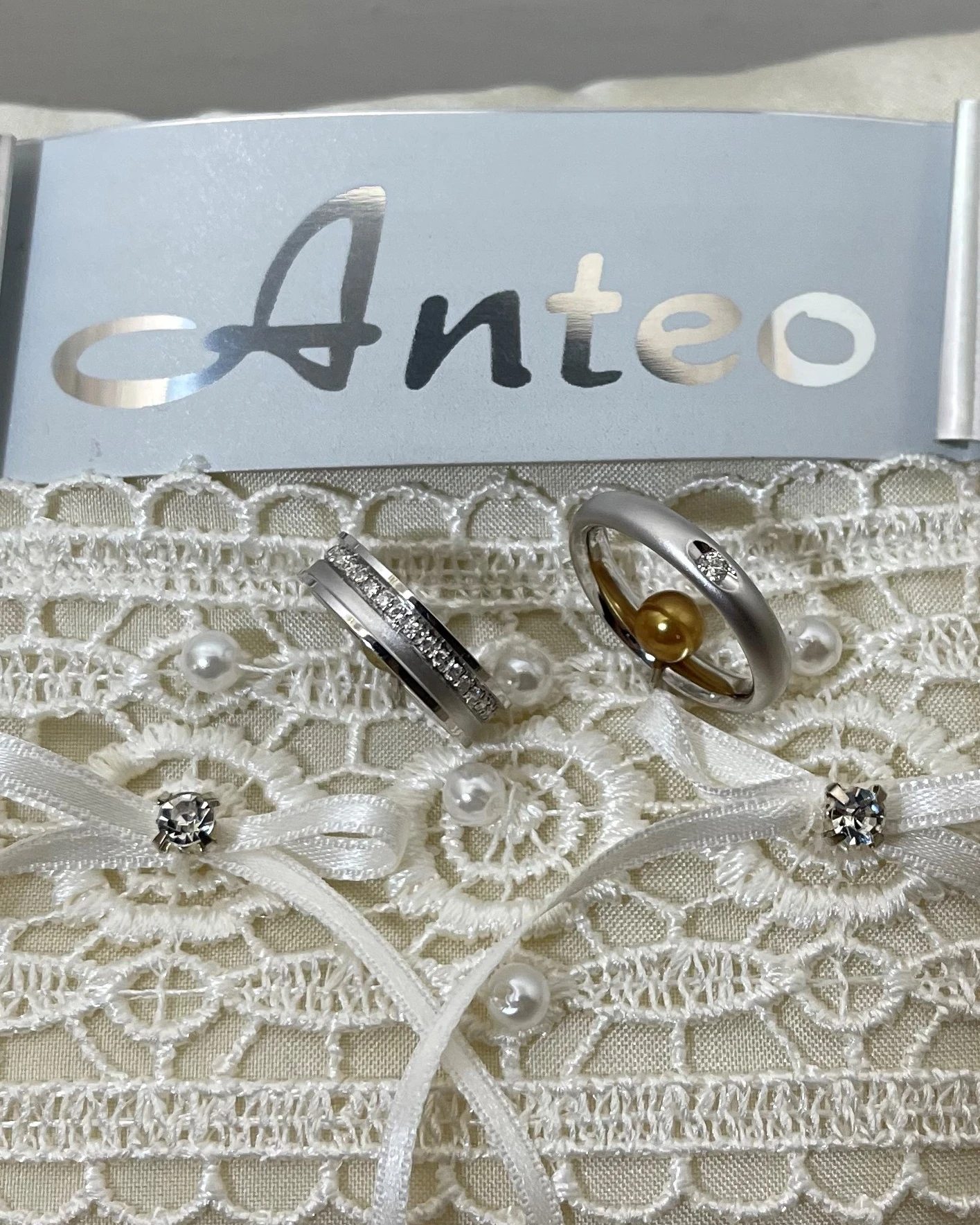 Anteo fede in oro bianco con brillanti  cod: 9820B  (S)