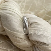 Anteo fede in oro bianco con brillanti  cod: 9820B  (S)