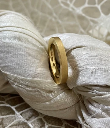 Anteo fede in oro giallo cod: 0008  (S)