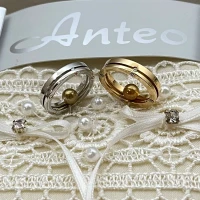 Anteo fede in oro bianco con brillanti  cod: 0553_1  (S)