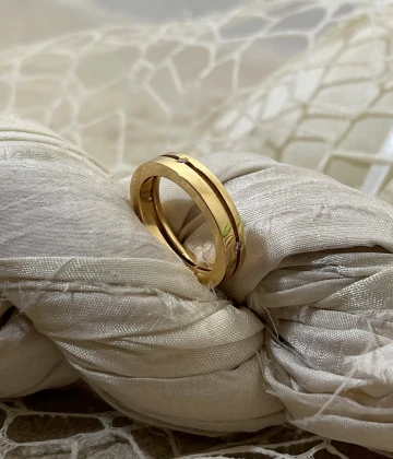 Anteo fede in oro giallo con brillanti  cod: 0553_2  (S)