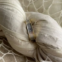 Anteo fede in oro bianco e giallo  cod: JT139  (S)