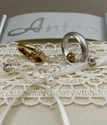 Anteo fede in oro bianco cod: 9928 (S)