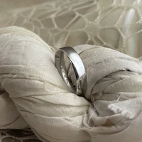 Anteo fede in oro bianco con brillanti  cod: 0903C  (S)