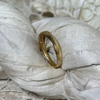 Anteo fede in oro giallo con brillante  cod: 0901  (S)