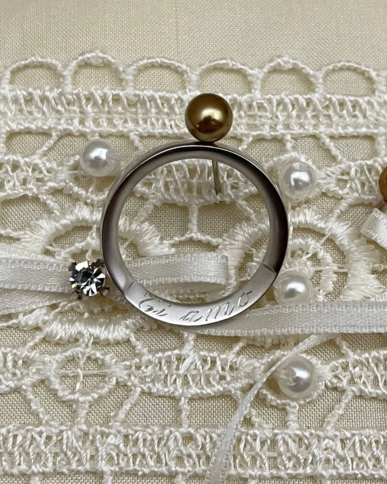 Anteo fede in oro bianco cod: 0902_2 (S)