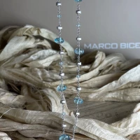 Marco Bicego Collana oro bianco e topazi azzurri cod: CB904-TP01 (W-02-410)