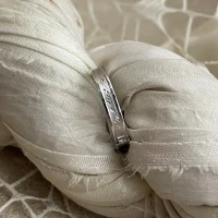 Anteo fede in oro bianco con brillanti  cod: 0808  (S)