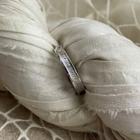 Anteo fede in oro bianco con brillanti  cod: 0808  (S)