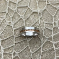 Anteo fede in oro bianco e rosa  cod: T167  (S)