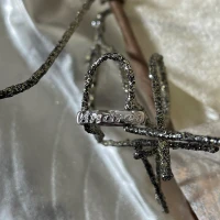 Polello fede in oro bianco con brillanti  cod: B3111DB