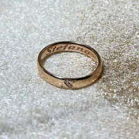 Polello fede in oro rosa con brillanti  cod: L3111UR