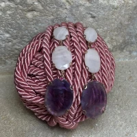 Orecchini argento con pietre naturali cod: NCA7