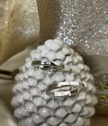 Polello fede in oro bianco  cod: G1913UB