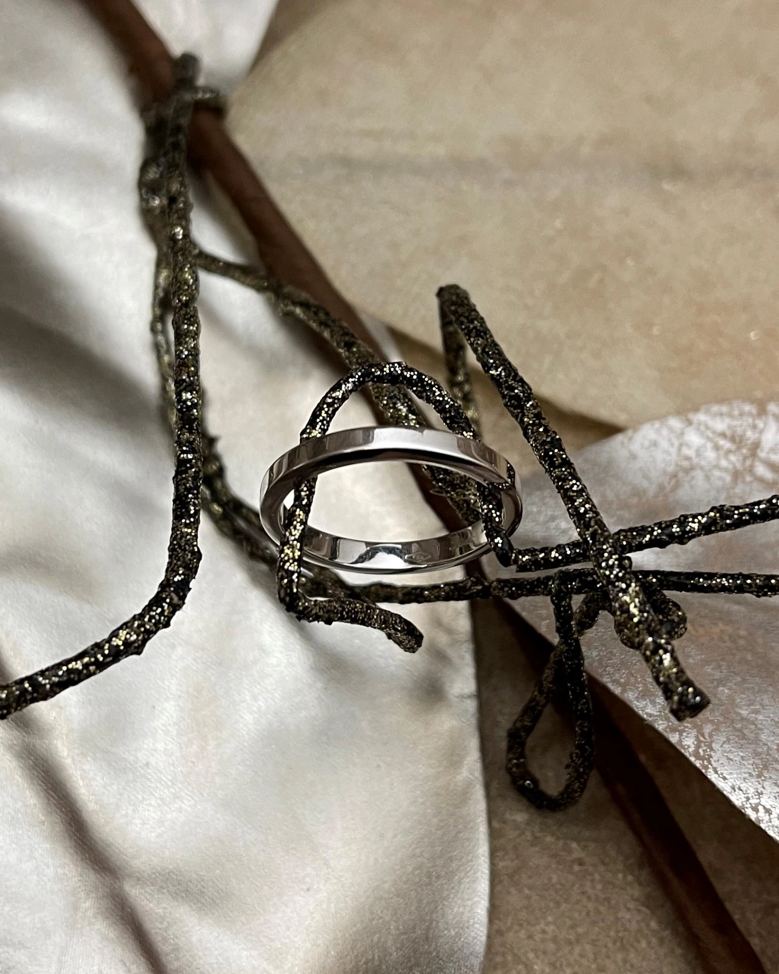 Polello fede in oro bianco  cod: G1913UB