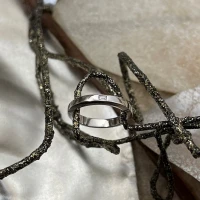 Polello fede in oro bianco con brillanti  cod: G1913DB