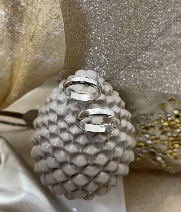 Polello fede in oro bianco  cod: G2001UB