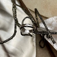 Polello fede in oro bianco con brillanti  cod: G2001DB