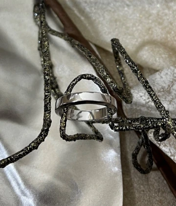 Polello fede in oro bianco  cod: G2001UB