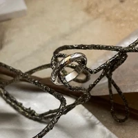 Polello fede in oro bianco e rosa con brillanti  cod: G2188DBR