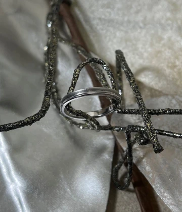 Polello fede in oro bianco  cod: L1629UB