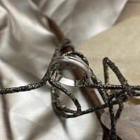 Polello fede in oro bianco con brillanti  cod: G1800DB