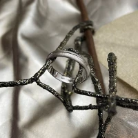 Polello fede in oro bianco  cod: H1800UB