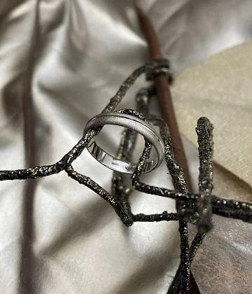 Polello fede in oro bianco  cod: H1800UB