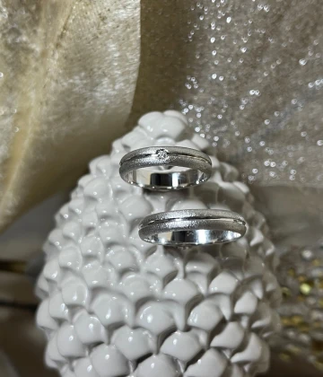 Polello fede in oro bianco  cod: H1800UB