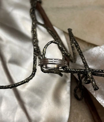 Polello fede in oro bianco con brillanti  cod: G2134DB