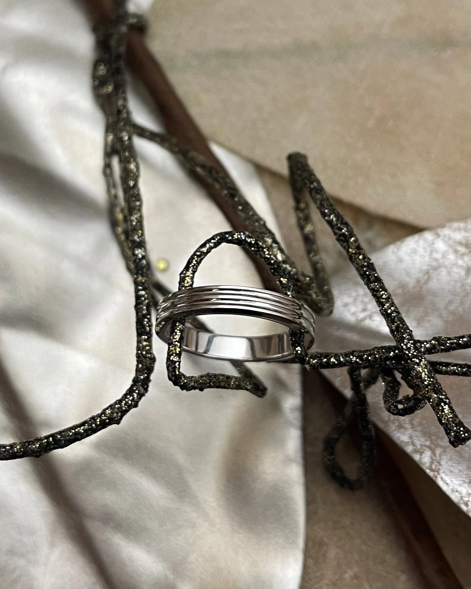 Polello fede in oro bianco  cod: G2134UB