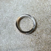 Polello fede in oro bianco e rosa con brillanti  cod: G2192DBR