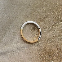 Polello fede in oro bianco e rosa cod: G2192UBR