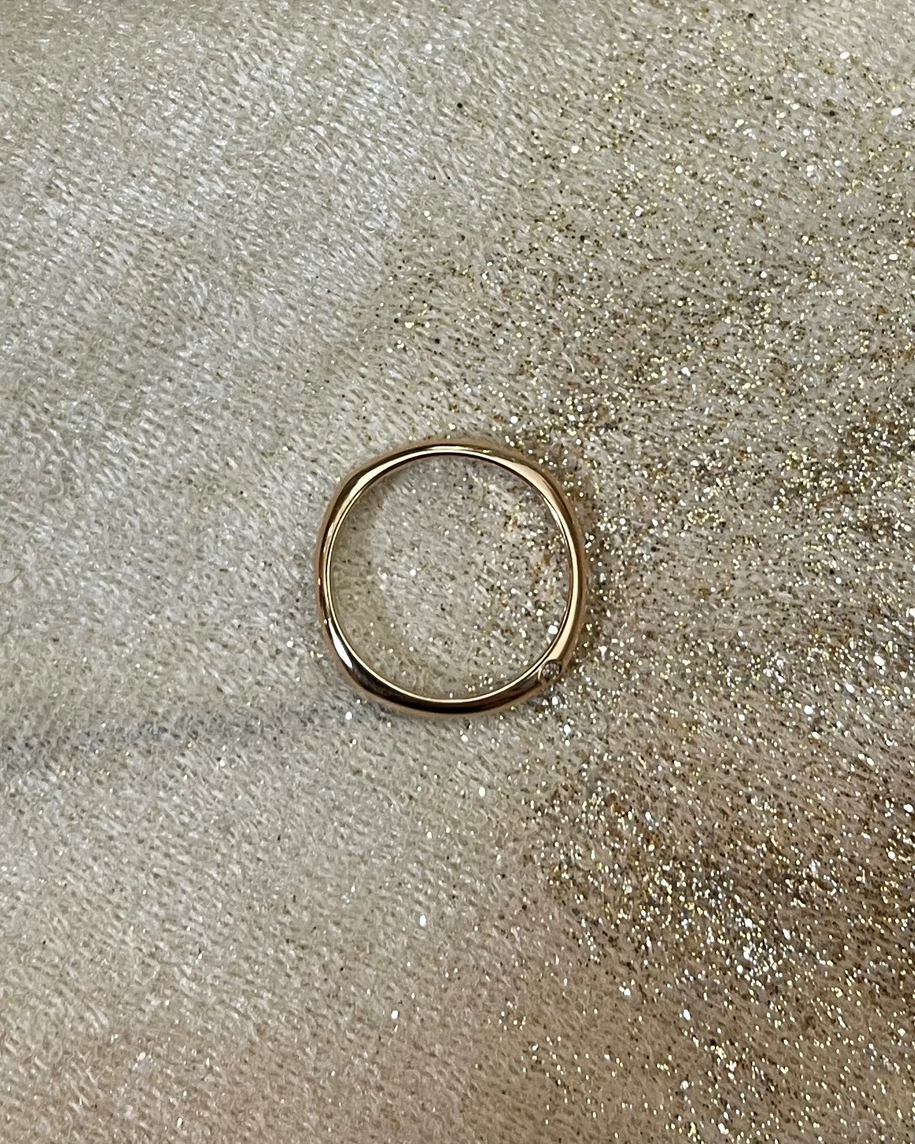 Polello fede in oro bianco e rosa con brillanti  cod: L2607DBR