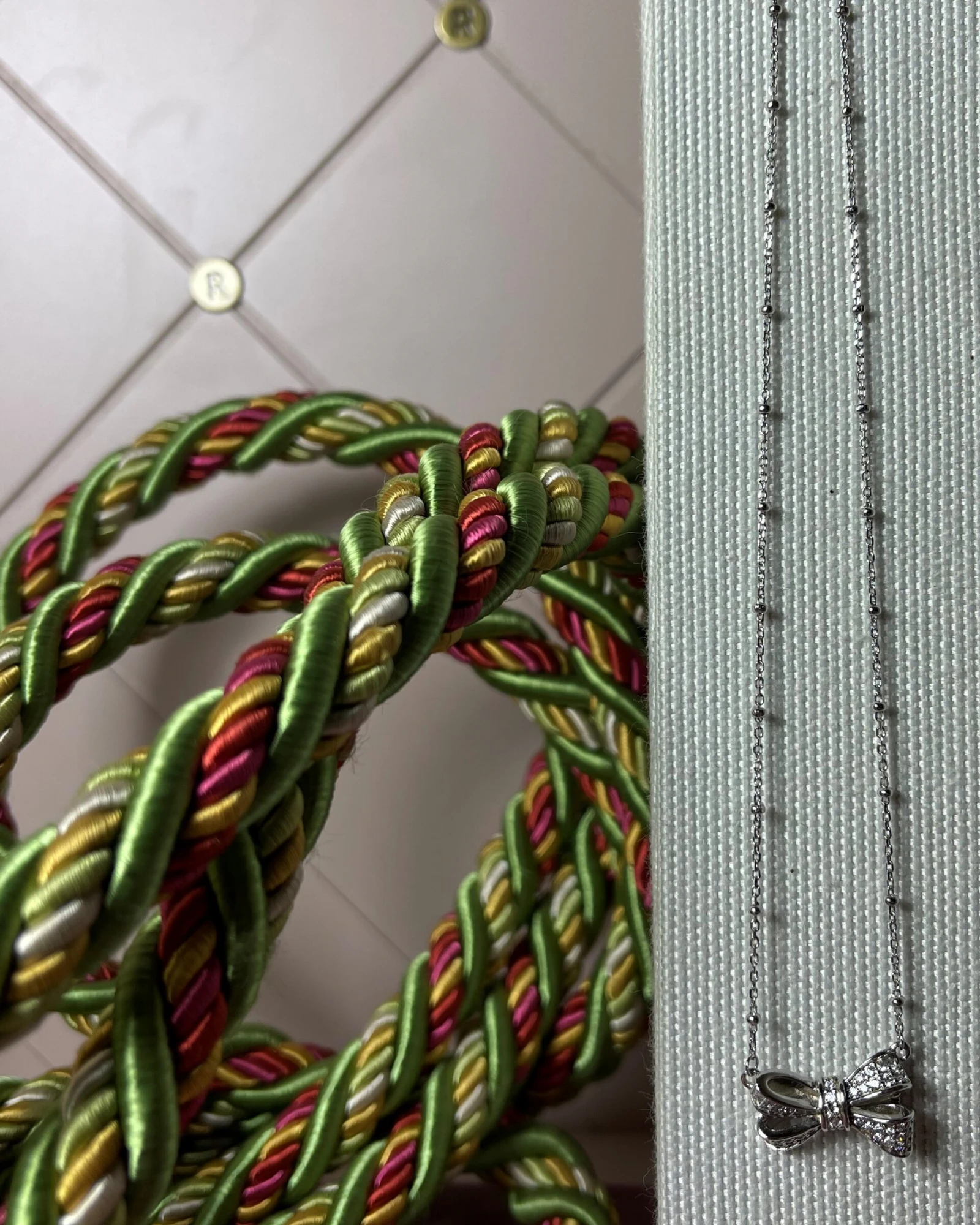 Rosato Collana argento con zirconi cod: RSOB02